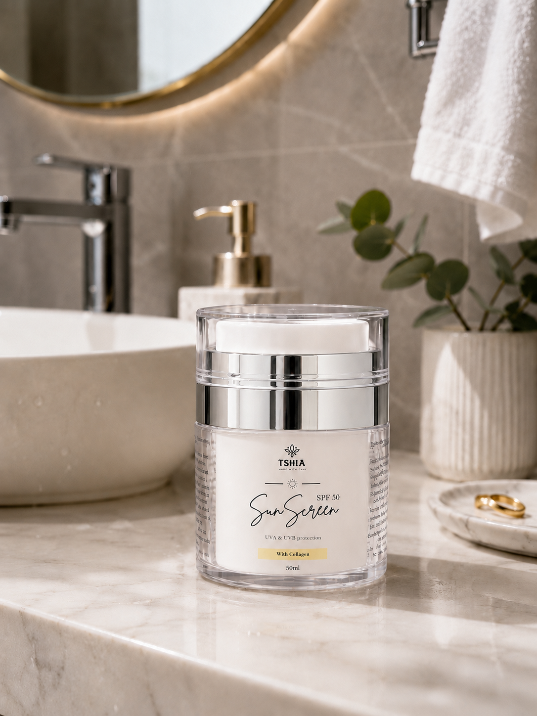 Tshia Hydrating Sunscreen - with spf 50