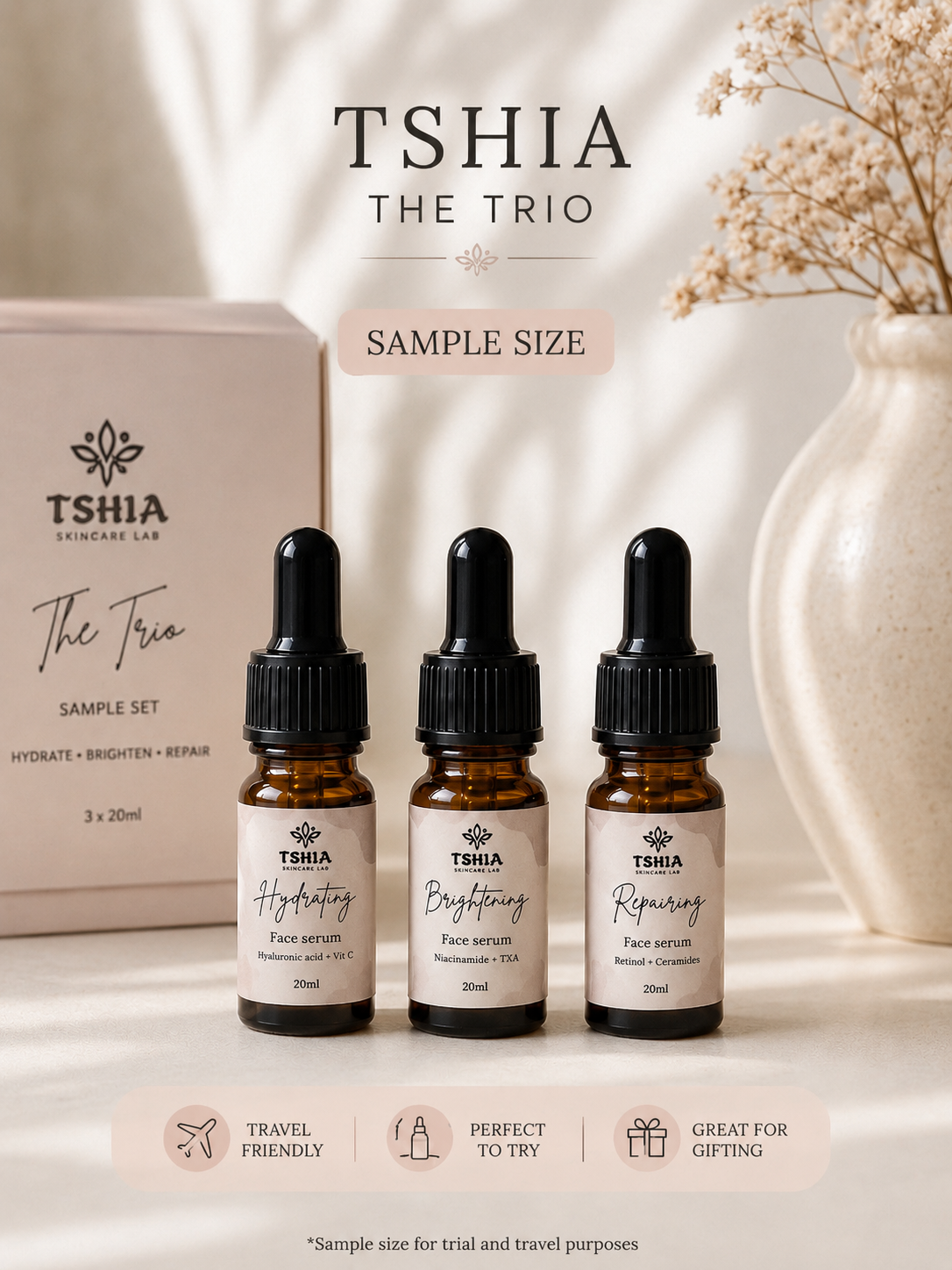 The TSHIA trio - sample pack
